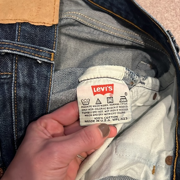 Jean Genie 1998 Levi’s USA 501 Tag 27x32 W Actual 25x28 - Picture 9 of 9